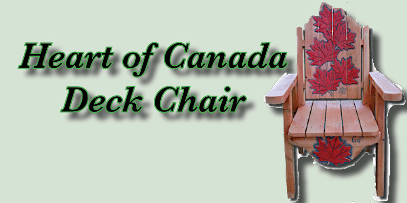 Heart of Canada deck chair, deck lounge chair, patio furniture